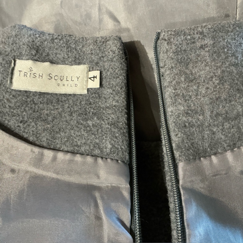 Trish Scully Child Dress Youth Girls Size 4 Formal Wedding Dark Gray - Picture 14 of 16
